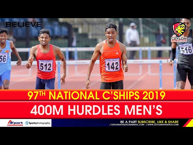 400m Hurdles Mens Finals   National Championships 2019