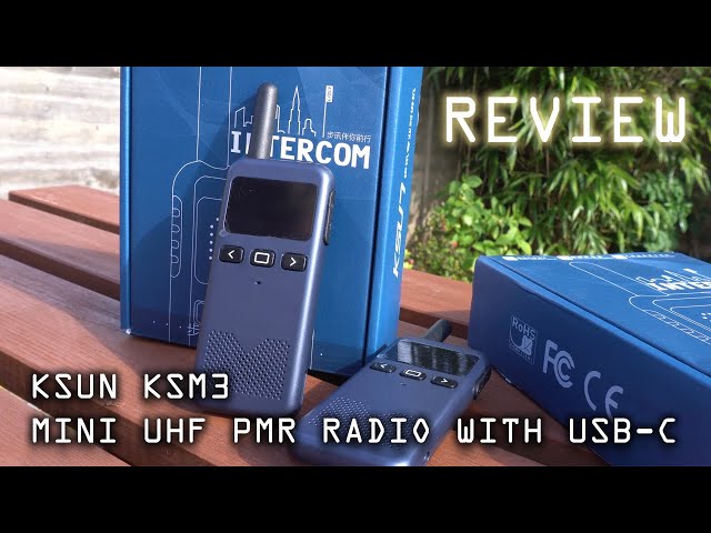 KSUN KSM3 UHF High Power Mini Two Way Radio Review - Surprisingly Good!