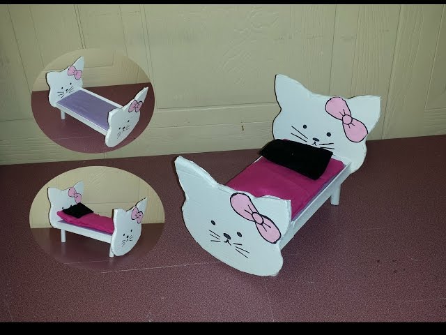 How to make a Doll Kitty Bed