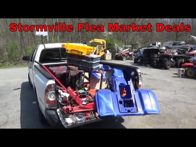Stormville Flea Market, ATV Parts and Tools, Chain Saw Hoard!