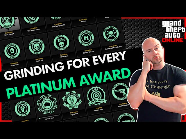 Grinding for EVERY Platinum Award in GTA Online #4 | Robberies, Races, Results!