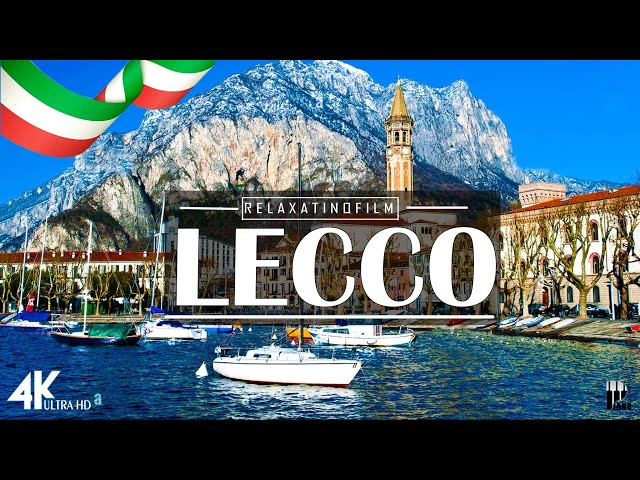 Beautiful Lecco, Lake Como 4K • Relaxing Italian Music, Instrumental Romantic • Video 4K UltraHD
