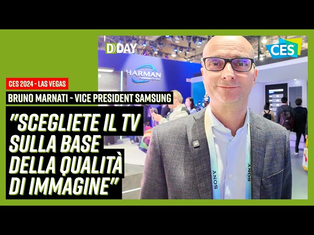 CES 2024 - La TV per Samsung nel 2024 in Italia. Incontro con Bruno Marnati, VP TV