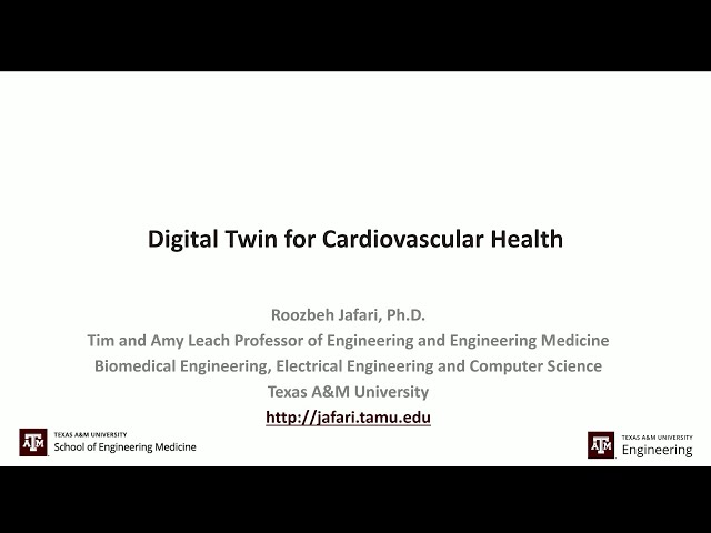 Transparency, Health Equity, and Bias: Roozbeh Jafari "Digital Twin for Cardiovascular Health"