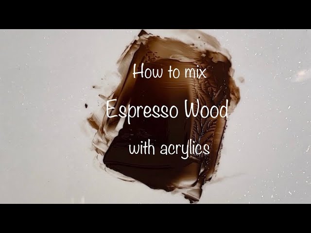 How To Make Espresso Wood Color | Acrylics | Color Mixing #133