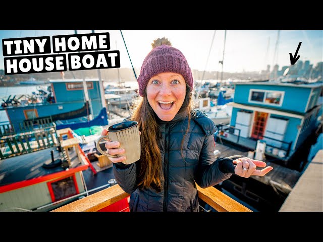 LIVING ON A HOUSEBOAT IN SEATTLE (tiny home tour)