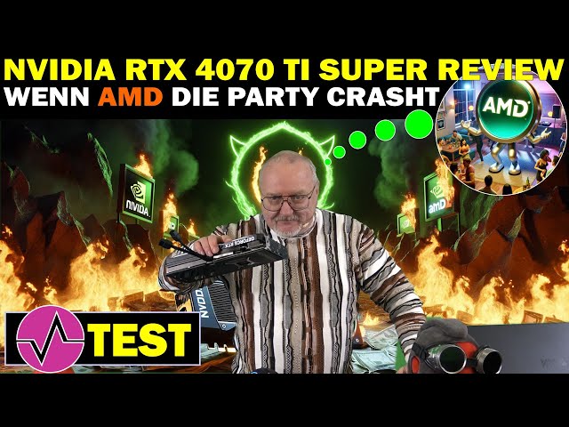 GeForce RTX 4070 Ti Super im Test - Mehr RAM + Leistung und unter Druck - Lisa als Party-Crasherin