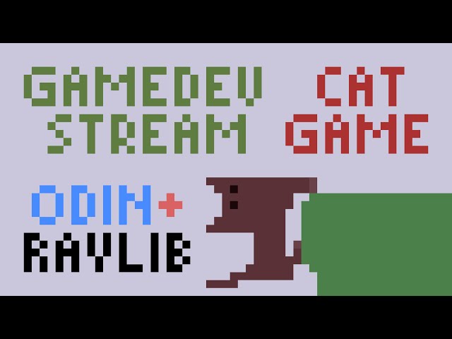 Stream #1 😻 Hot reload and gameplay coding 🎮 Odin + Raylib + Aseprite