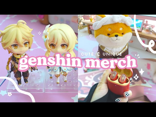 🐕cute genshin merch i didn’t need but definitely wanted | unboxing klee pods, plushies + more ✦