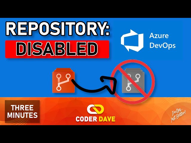 How to Disable a Repository in Azure DevOps (Azure Repos)