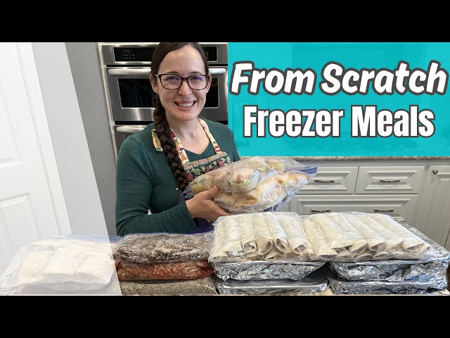 Cook Once and Eat for 2 Weeks | Breakfast and Dinner Freezer Meals from Scratch