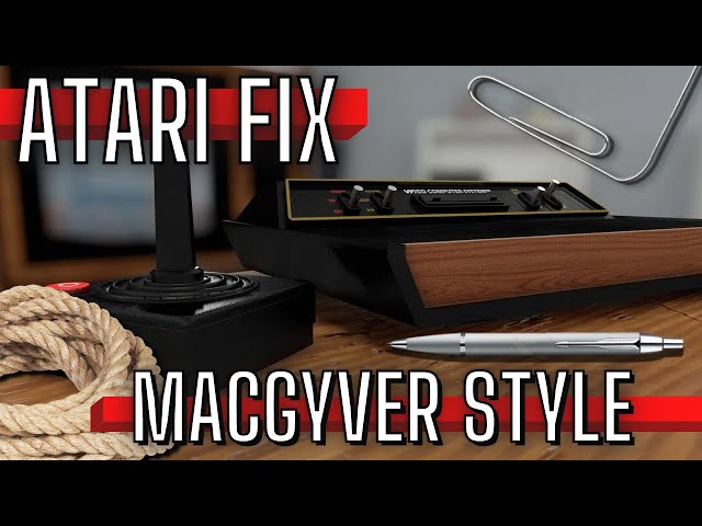 How we fixed this trashed Atari the "MacGyver Way"