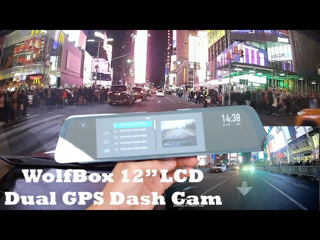 Wolfbox G840 12" LCD Dual Front & Rear Dash Cam Review