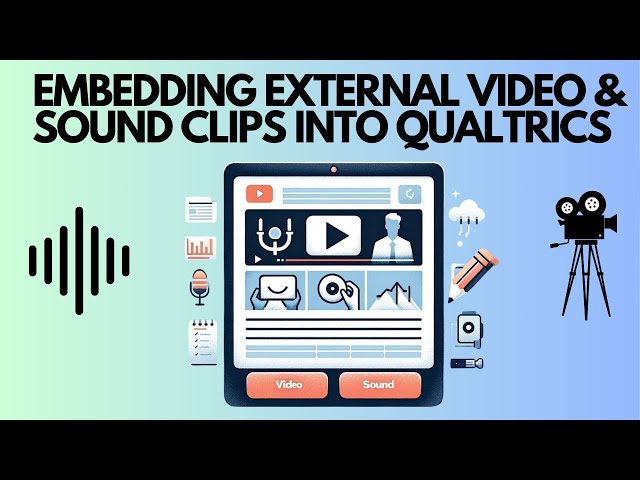 Embedding External Sound Clips & Videos from Websites into Qualtrics Surveys: A Step-by-Step Guide