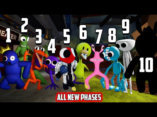 NEWEST Rainbow Friends ALL PHASES (0-10 phases) Friday Night Funkin' (Roblox Rainbow Friends)