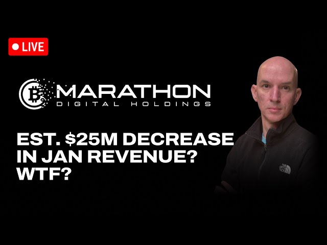 What Is Going On With Marathon? Estimated $25m Drop In Revenue For Jan! Miners Vs BTC This Week!
