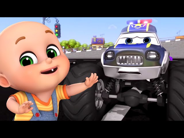 MINI HIGHWAY RC CAR RACE🔥 Monster Trucks, Police car chase | Cartoon Animation For Children