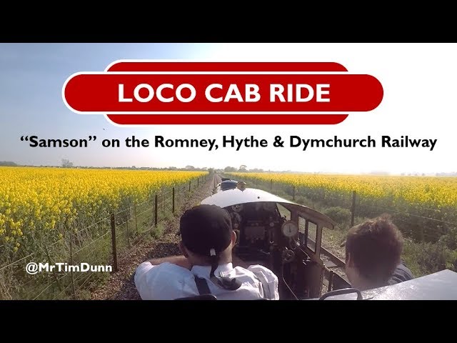 Loco cab ride: Romney, Hythe & Dymchurch Railway