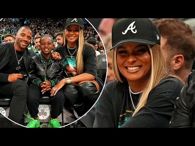 Ciara and Russell Wilson took Future Zahir to the Boston Celtics game for an early birthday surprise