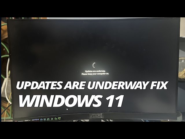 How to Fix Windows 11 "Updates Are Underway" Loop[Solved]