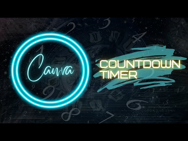 How to make a countdown timer from scratch in Canva FREE and PRO