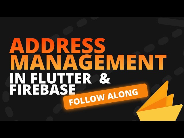 User Address Management on Firebase