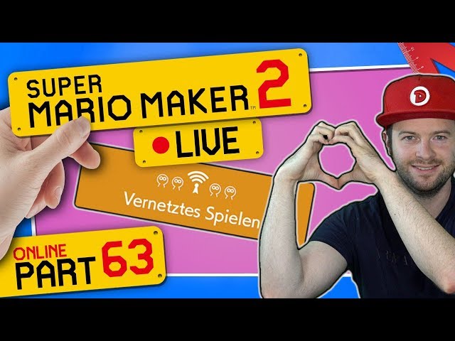 🔴 SUPER MARIO MAKER 2 ONLINE 👷 #63: Alle haben sich lieb? Vernetztes Spielen (Miteinander)