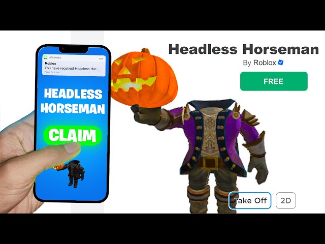 I Found 2 Secrets to Get FREE Headless Horseman in Roblox (FREE HEADLESS)