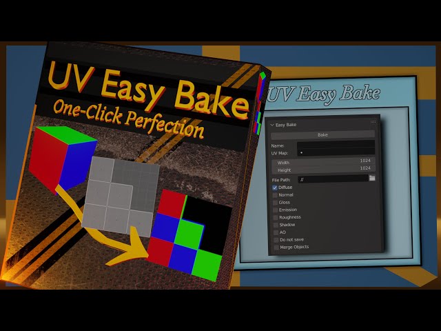 Easy Bake 1 - Image & Procedural Materials - Blender Addon