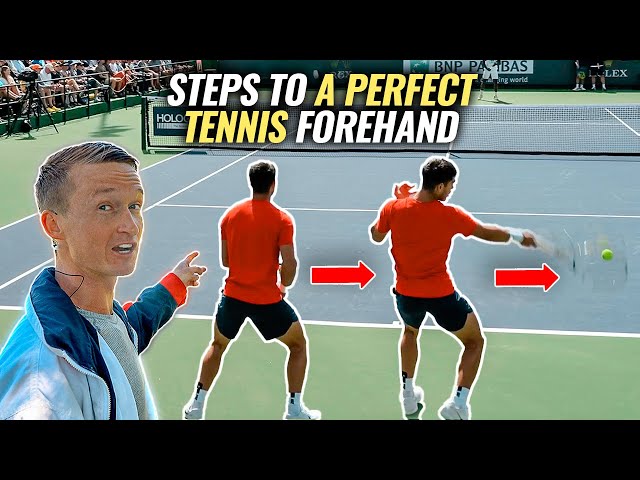 How To Hit The ATP Tennis Forehand Like Carlos Alcaraz | Tennis Forehand Tutorial