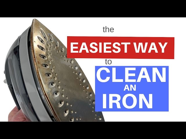 The Easiest Way To Clean the Bottom of an Iron / Simple Hack