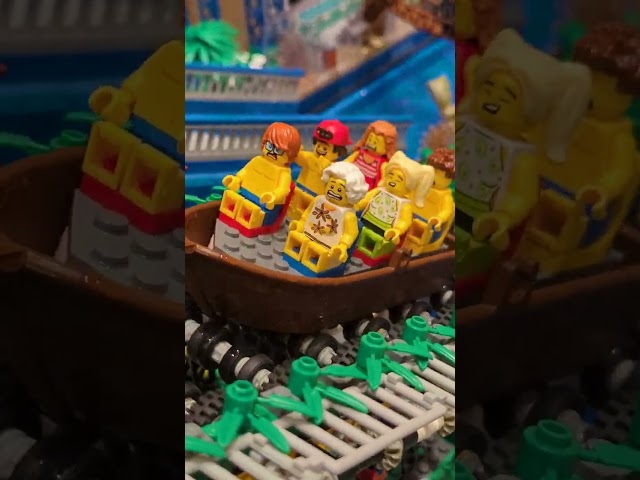 Amazing LEGO Water Park with Real Water!