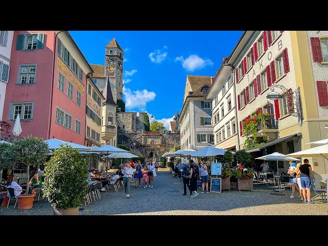 Beautiful Walking Tour in Rapperswil-Jona | Most Beautiful Places in Switzerland 4K
