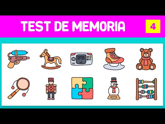 TEST PARA EJERCITAR LA MEMORIA - PRUEBA DE MEMORIA - VISUAL MEMORY TEST - EJERCITAR LA MENTE