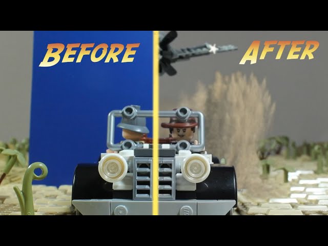 How a Lego Stop Motion Looks without VFX? | Indiana Jones BtS