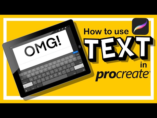 How To Use Text In Procreate 4.3!