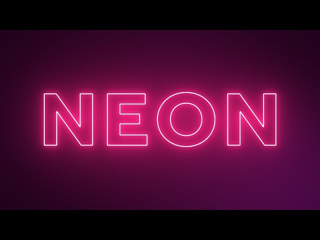 Neon Text Effect - After Effects Tutorial (Free Project)