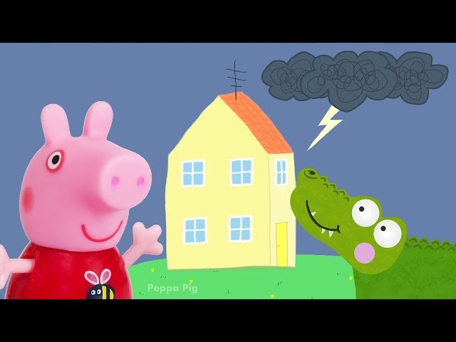Peppa Pig Game | Crocodile Hiding in Kids Cereal with Toy Friends