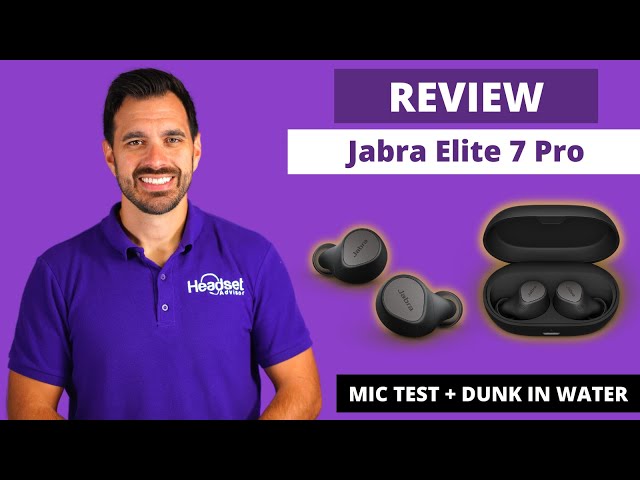 NEW Jabra Elite 7 Pro Review Wireless Earbuds + LIVE MIC TESTS & WATER DUNK TEST
