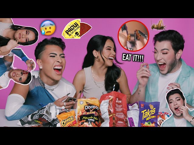 Trying SPICY AF Snacks ft Becky G and Manny MUA | Louie's Life