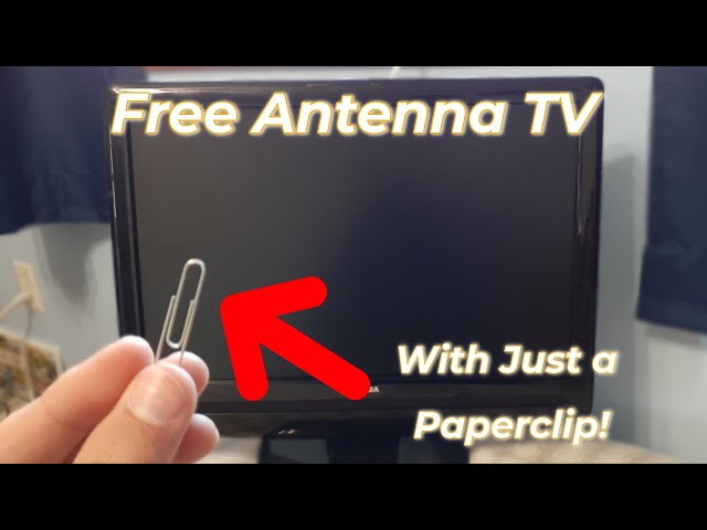How to get Antenna TV for Free With Just a Paper Clip #lifehacks #technology #antenna