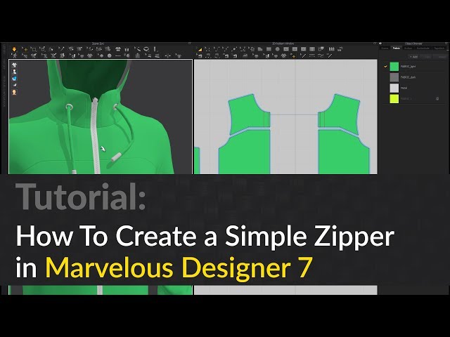 Marvelous Designer Tutorial | How to add a zipper