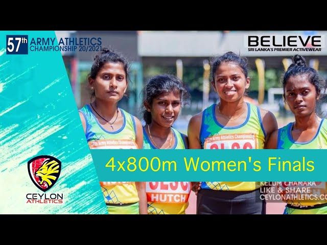 4x800m Womens Relay Finals   Army Athletics Championship 2021