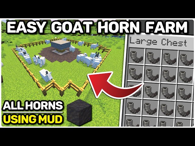 Minecraft Easy GOAT HORN Farm - All Horns (1.20)