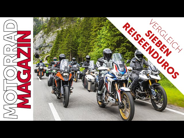 7 Reiseenduros 2020 im Vergleich - BMW, Honda, Moto Guzzi, Kawasaki, KTM, Suzuki, Triumph