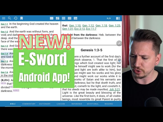 NEW! e-Sword Android App walk-thru & review