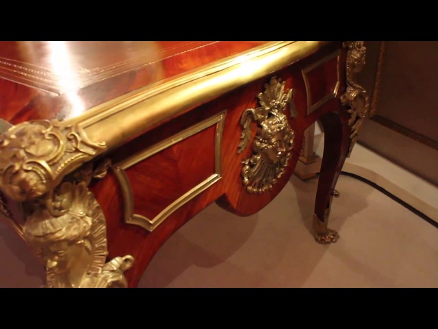 Antique French Ormolu Mounted Bureau Plat Desk