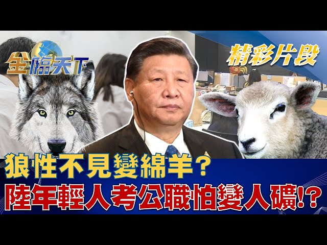 狼性不見變綿羊？中國年輕人愛考公職怕變"人礦"！？ | 金臨天下 20230113