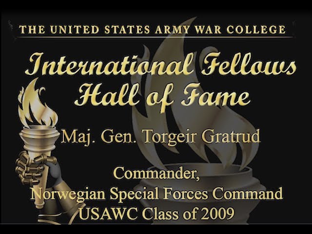 International Hall of Fame Induction - Maj. Gen. Torgeir Gråtrud, Comander Norwegian Special Ops Cmd
