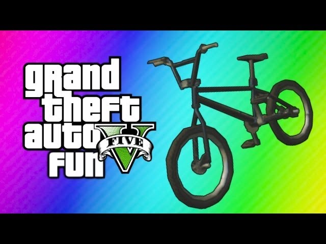 GTA 5 Online Funny Moments - BMX Bike Fun, Wack-a-Bike Mini Game, Chipotle!  (Gmod Transition Goof!)